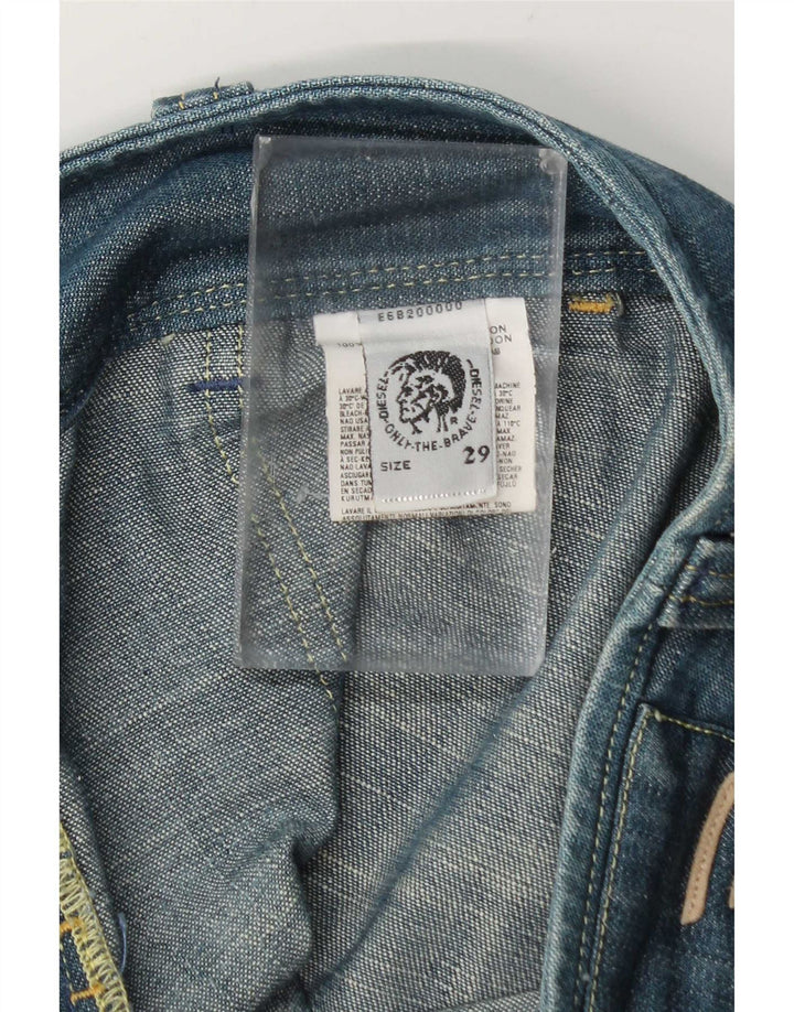 Jeans soltos femininos Diesel W29 L34 algodão azul