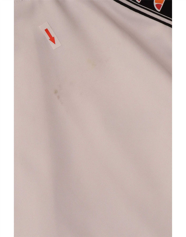 Ellesse Mens Treino Top Jacket Pequeno Poliéster Branco Esportes