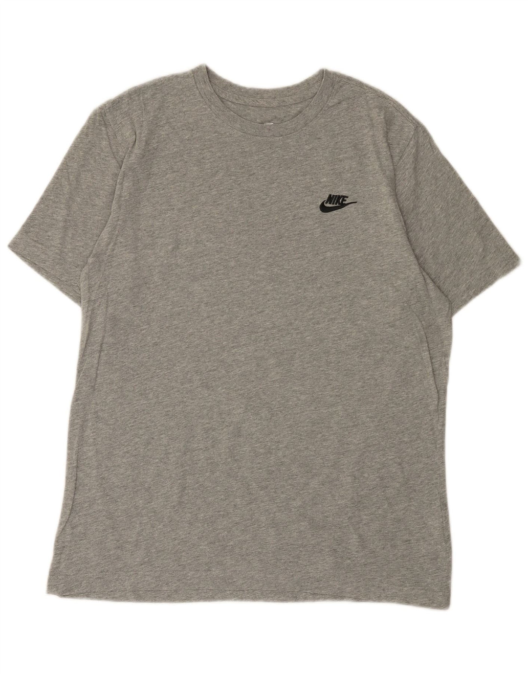 Camiseta masculina NIKE Top cinza médio algodão