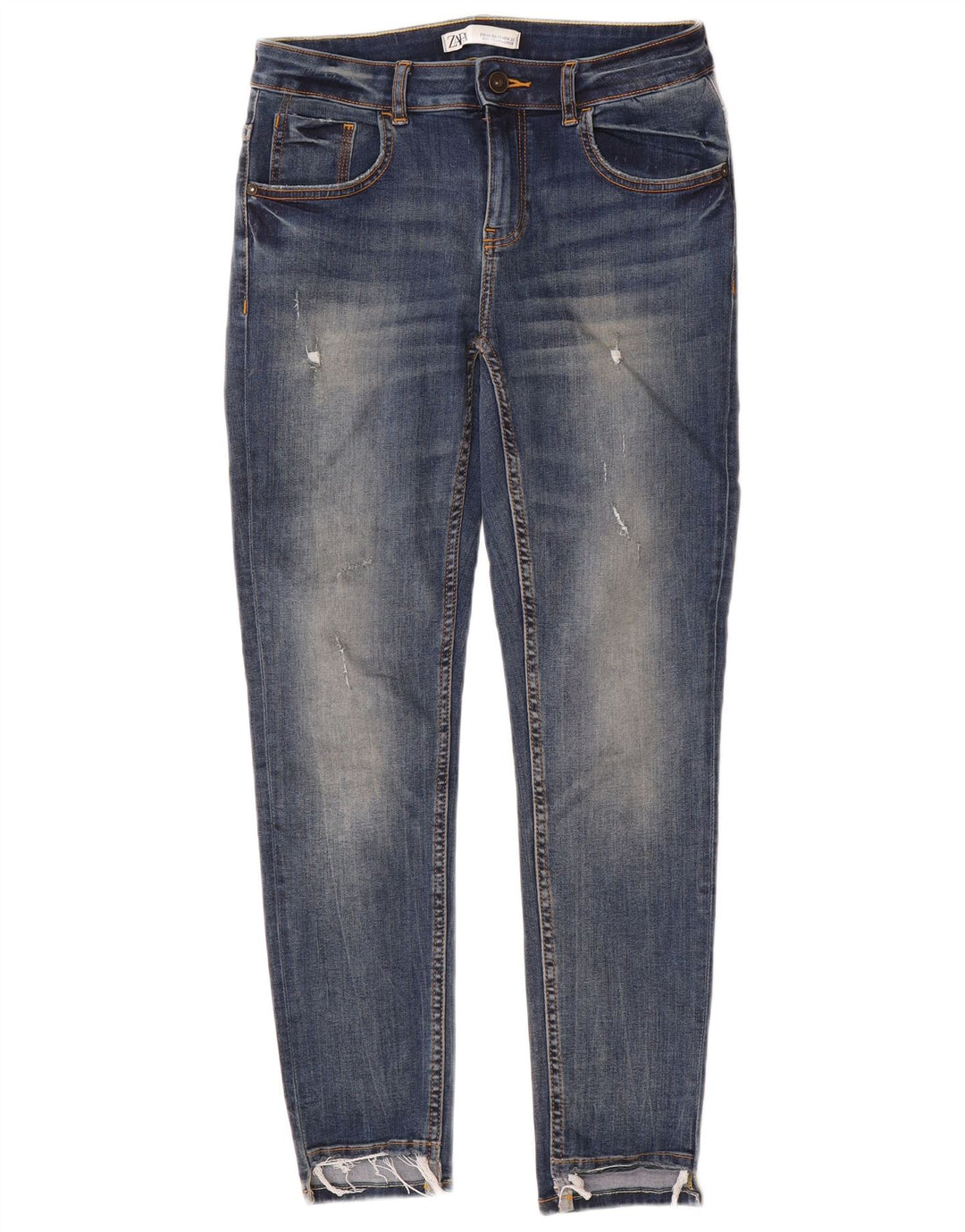 Calça jeans skinny feminina Zara EU 40 médio W30 L28 azul