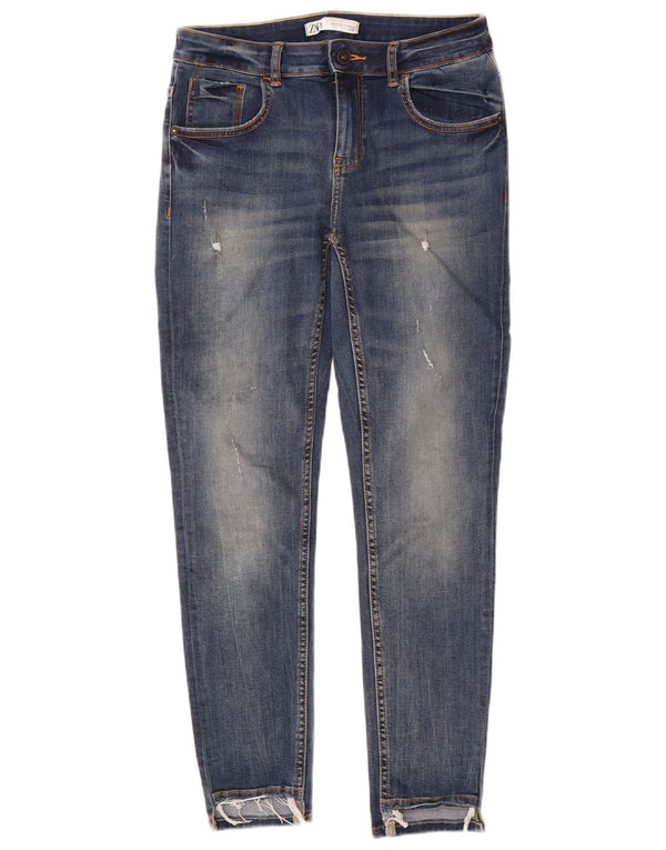 Calça jeans skinny feminina Zara EU 40 médio W30 L28 azul