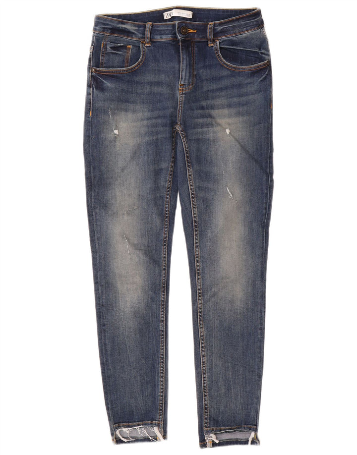 Calça jeans skinny feminina Zara EU 40 médio W30 L28 azul