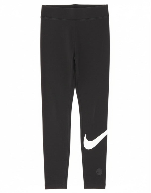 Leggings Nike Femininas Graphic UK 8 Pequenas Algodão Preto