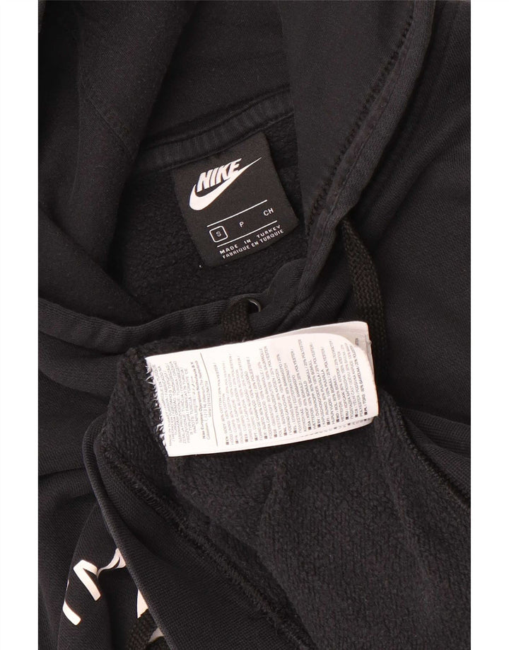 Jumper com capuz gráfico masculino Nike pequeno algodão preto