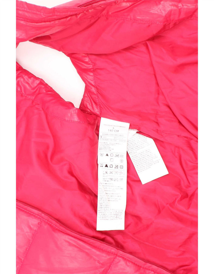 Colete acolchoado Benetton para meninas 8-9 anos grande poliéster rosa