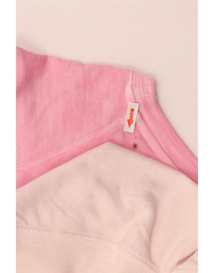 Suéter feminino Marks & Spencer UK 14 grande bloco colorido rosa