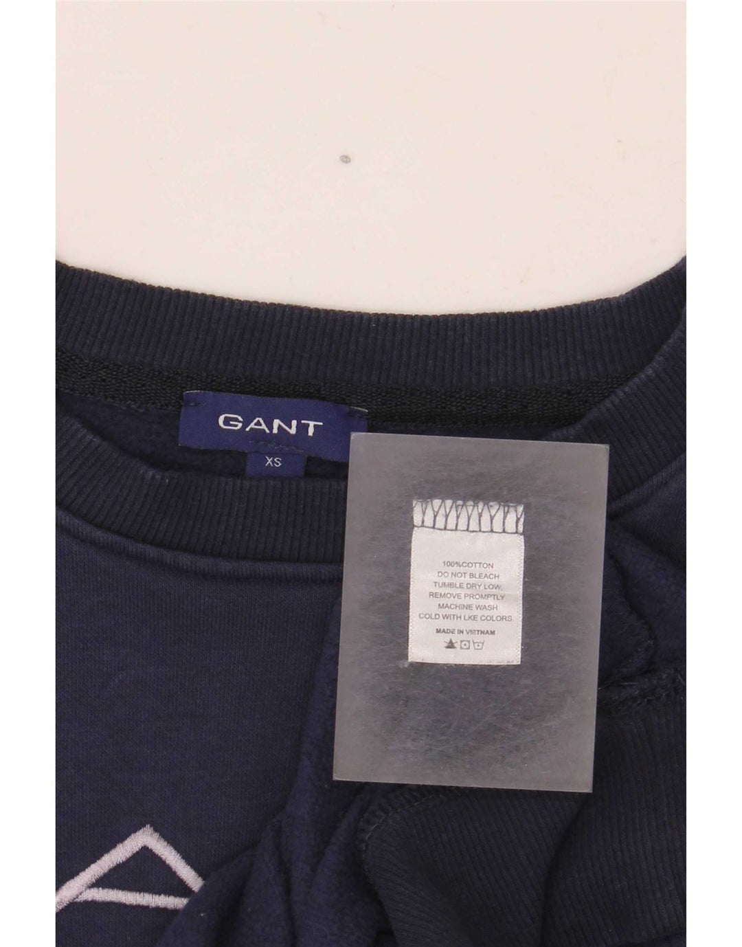Gant moletom masculino gráfico jumper XS azul marinho algodão