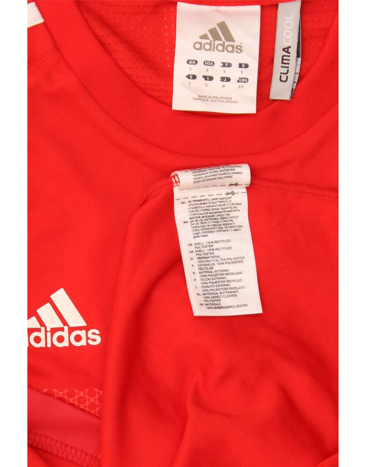 ADIDAS Mens Team GB Graphic T-Shirt Top Pequeno Poliéster Vermelho