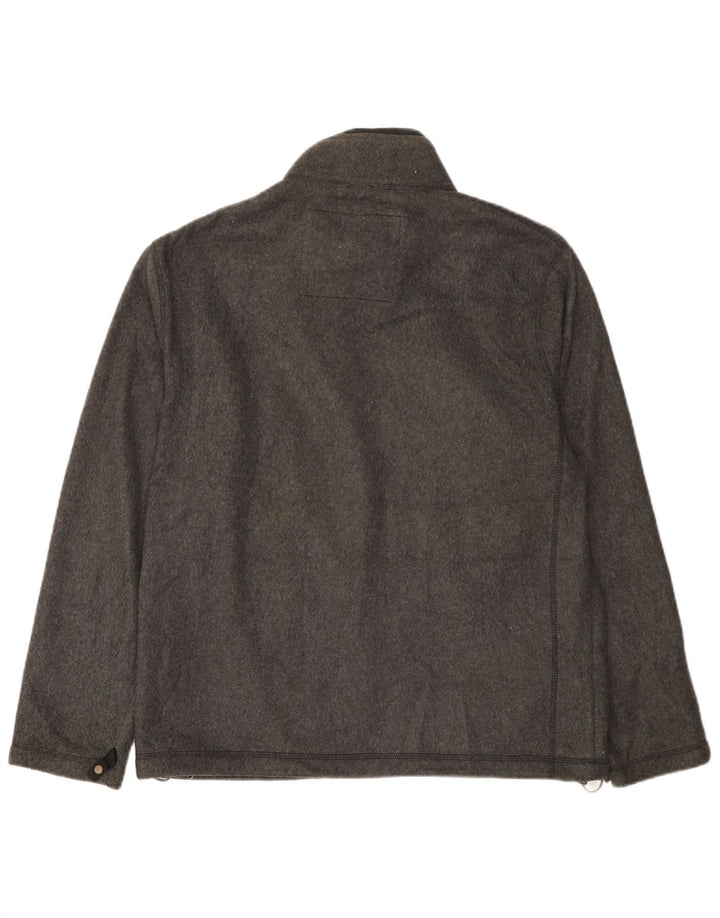 Jaqueta masculina de lã Marks & Spencer UK 38 poliamida cinza médio