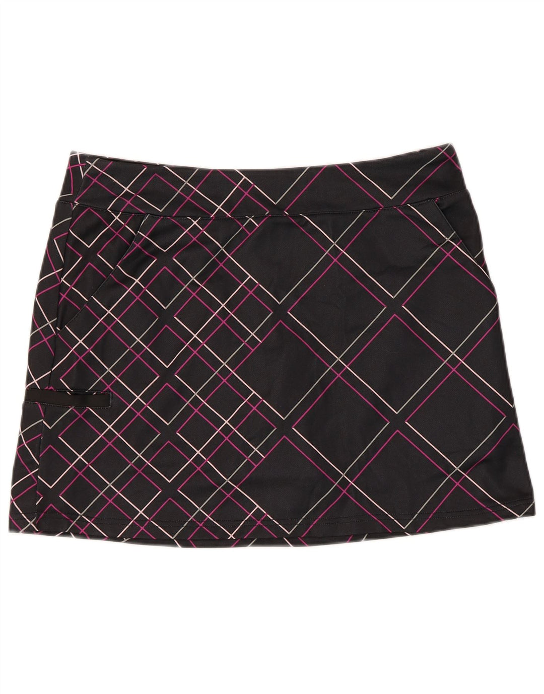 Adidas Womens Climacool Skort UK 14 Medium Black Check Poliéster