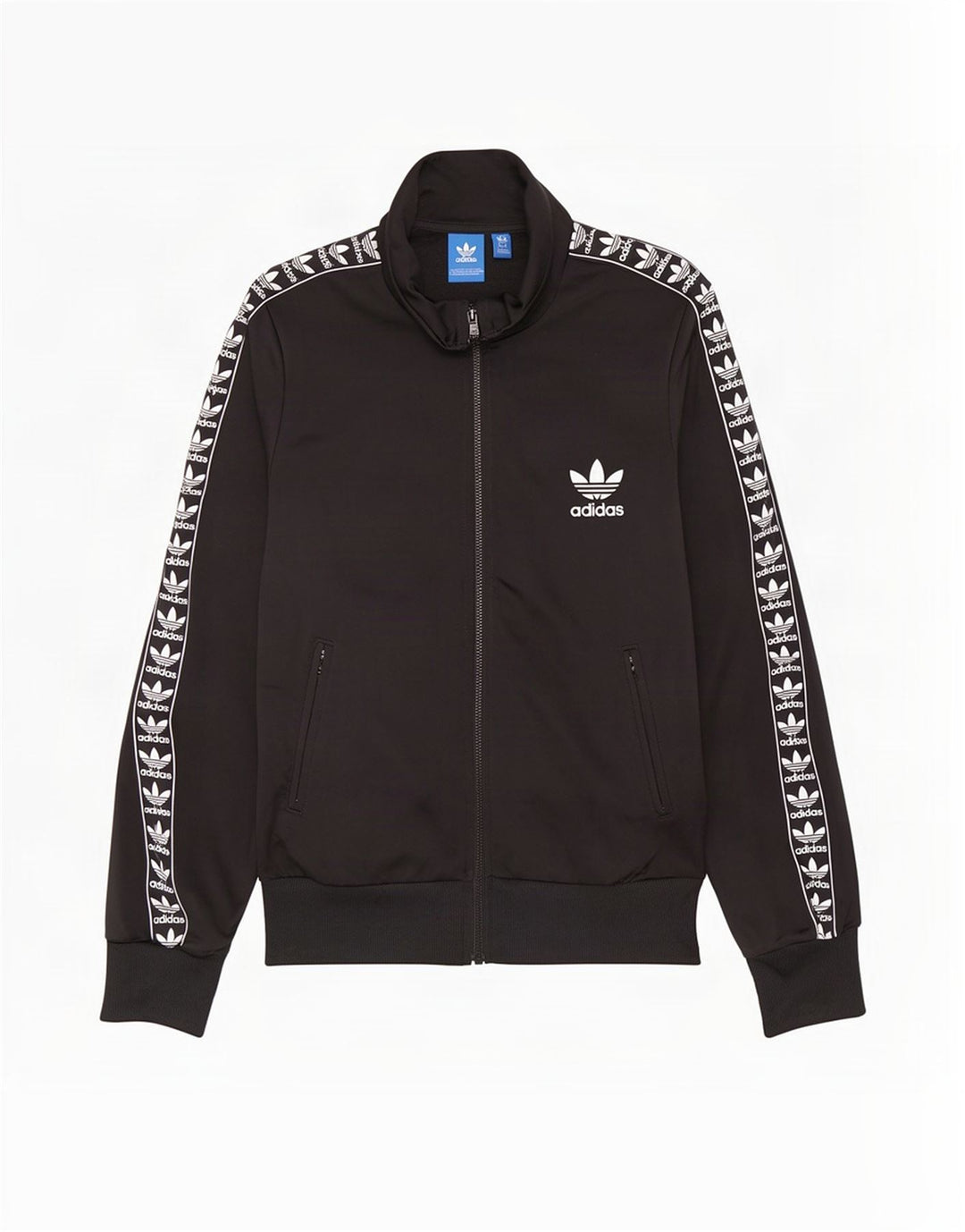 Adidas Womens Graphic Tracksuit Top Jacket UK 10 Pequeno Poliéster Preto