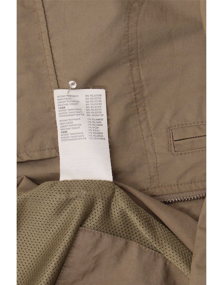 Jaqueta bomber masculina Geox Respira UK 42 XL poliéster marrom