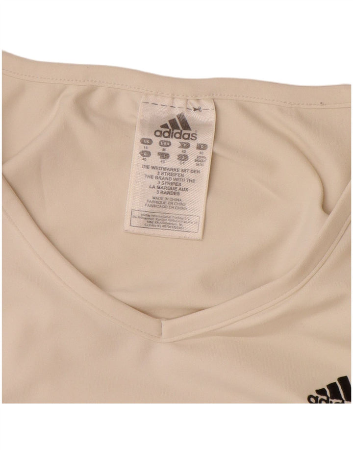 Camiseta Feminina Adidas Top UK 14 Médio Off White Poliamida