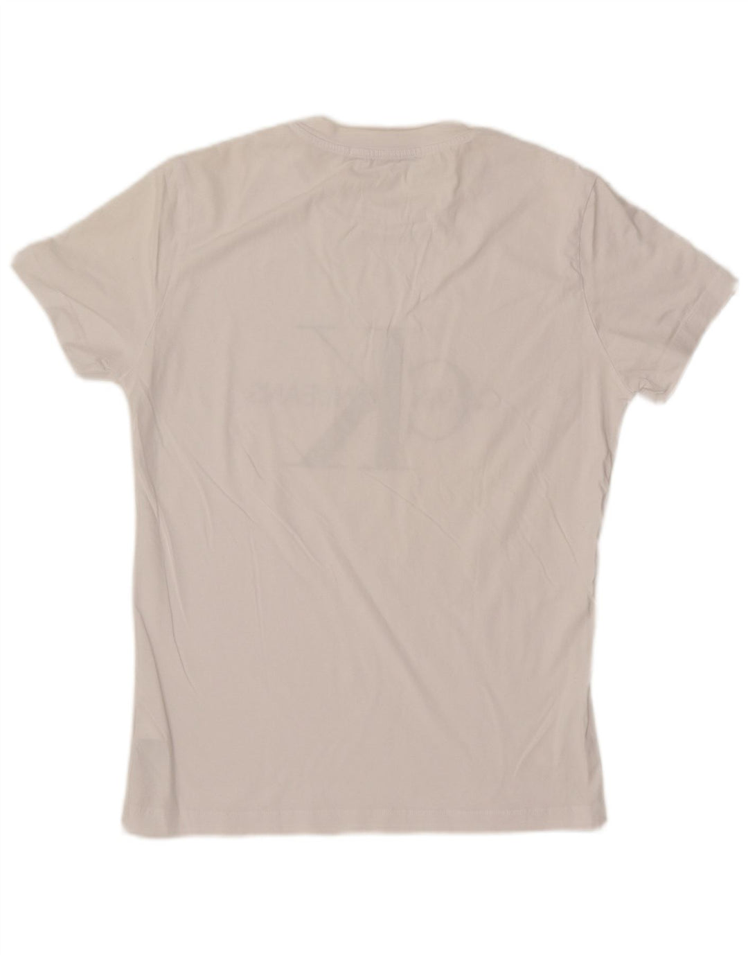 Calvin Klein Jeans Camiseta masculina gráfica Top médio algodão branco