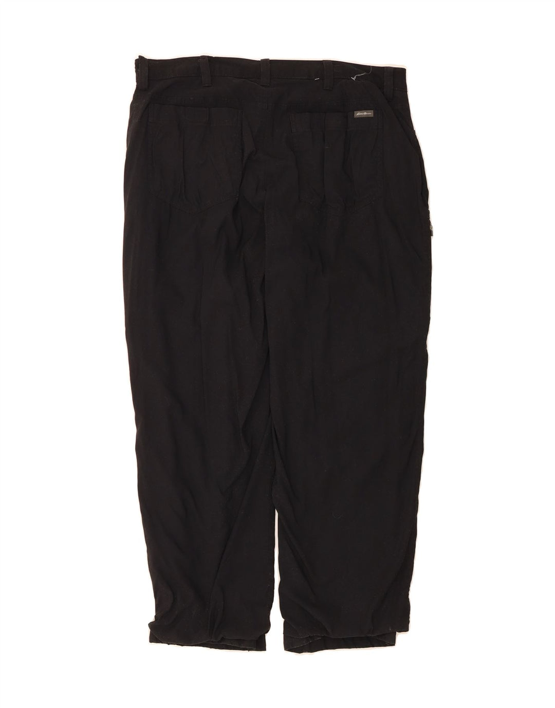 EDDIE BAUER Mens Straight Casual Trousers W36 L30 Black Nylon Vintage Eddie Bauer and Second-Hand Eddie Bauer from Messina Hembry 