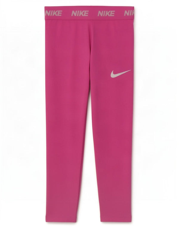 Leggings Nike Dri Fit Graphic para meninas 5-6 anos médio rosa poliéster