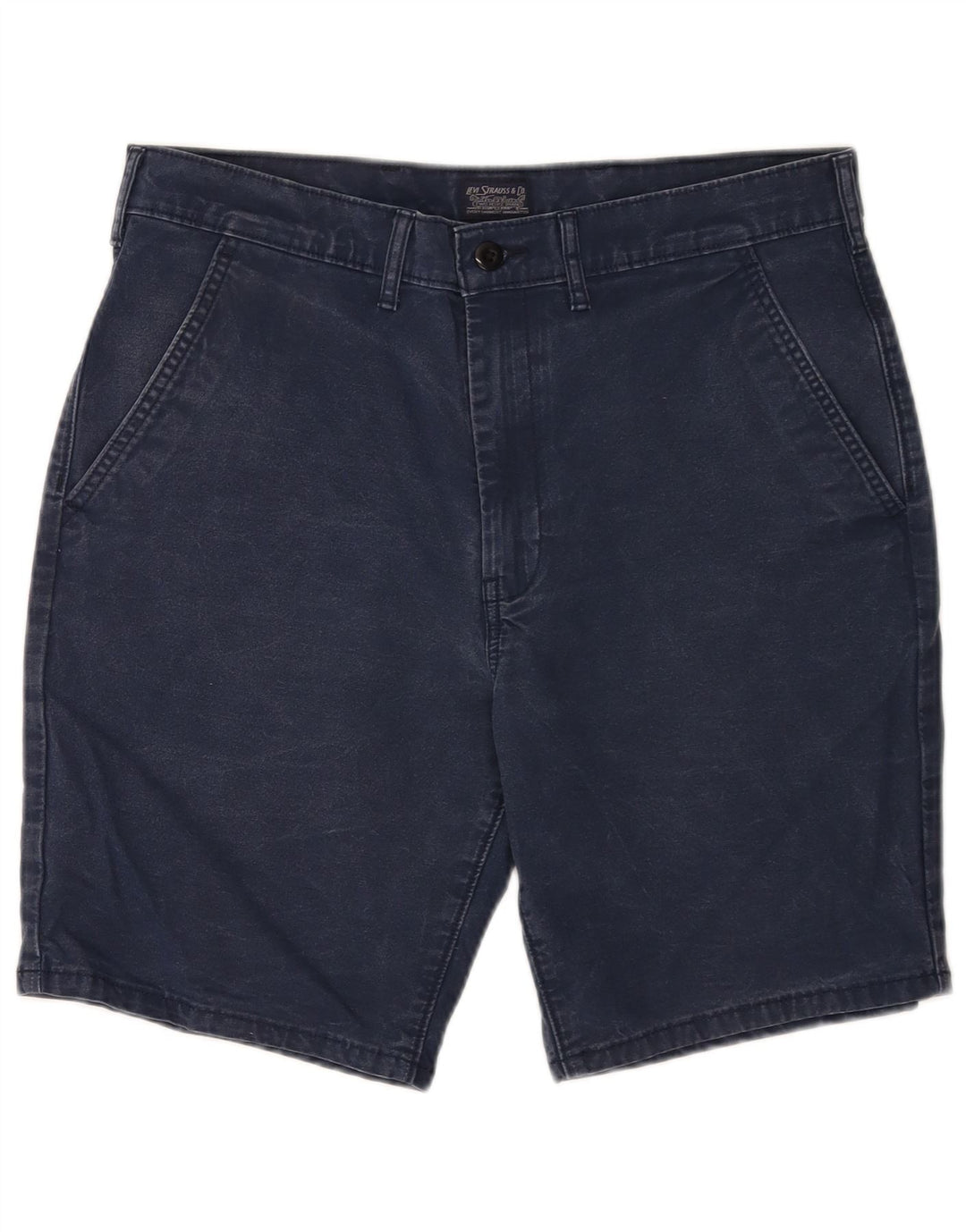 Shorts Chino Masculino Levi's W34 Grande Algodão Azul Marinho