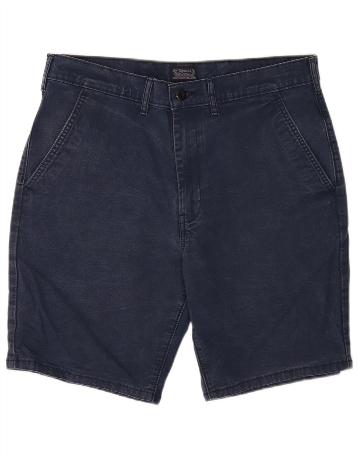 Shorts Chino Masculino Levi's W34 Grande Algodão Azul Marinho