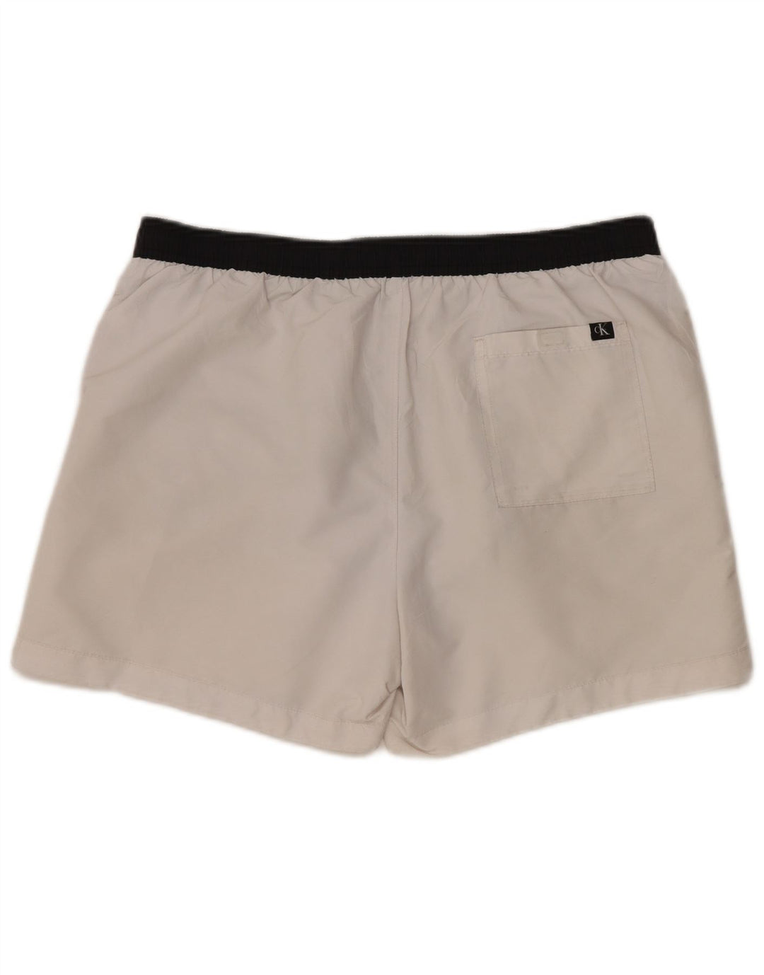 Shorts de natação masculino Calvin Klein XL poliéster branco