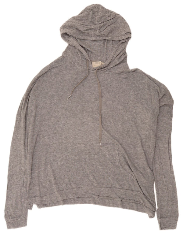 Zara Womens Trafaluc Oversized Hoodie Jumper Reino Unido 16 Grande Cinza Modal