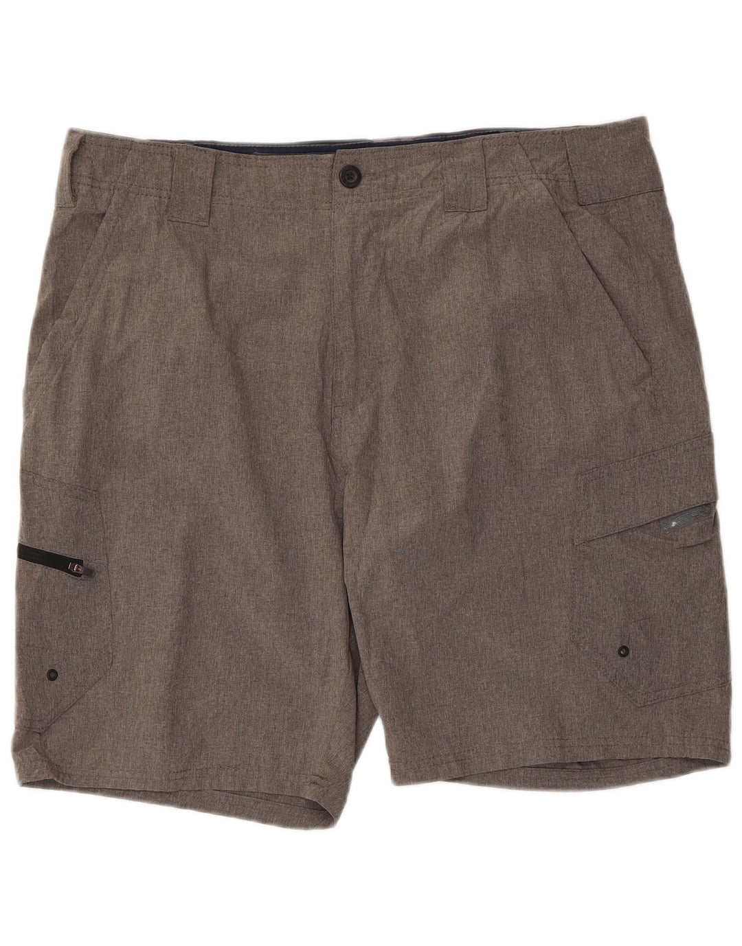 Denali Mens Cargo Shorts W36 Grande Poliéster Cinza