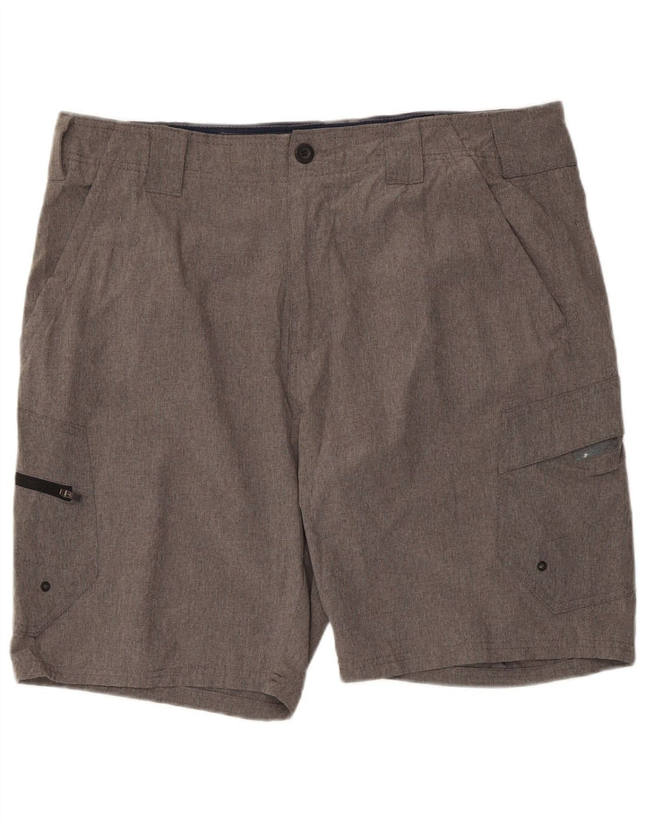 Denali Mens Cargo Shorts W36 Grande Poliéster Cinza