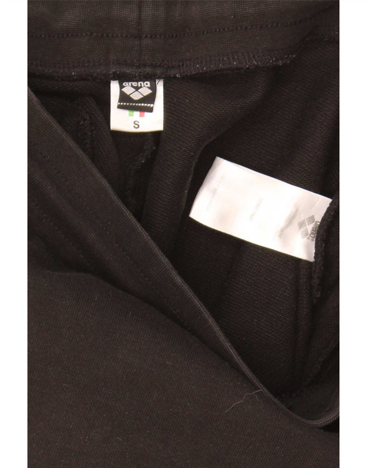 Arena Womens Graphic Sport Shorts Pequeno Algodão Preto