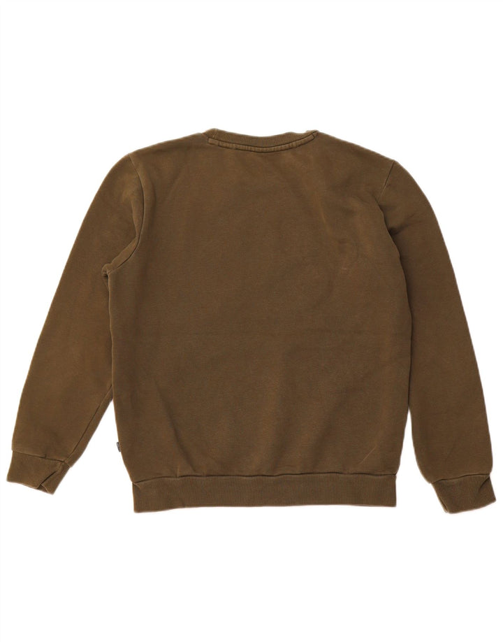 PUMA Mens Graphic Moletom Jumper XS Algodão Cáqui