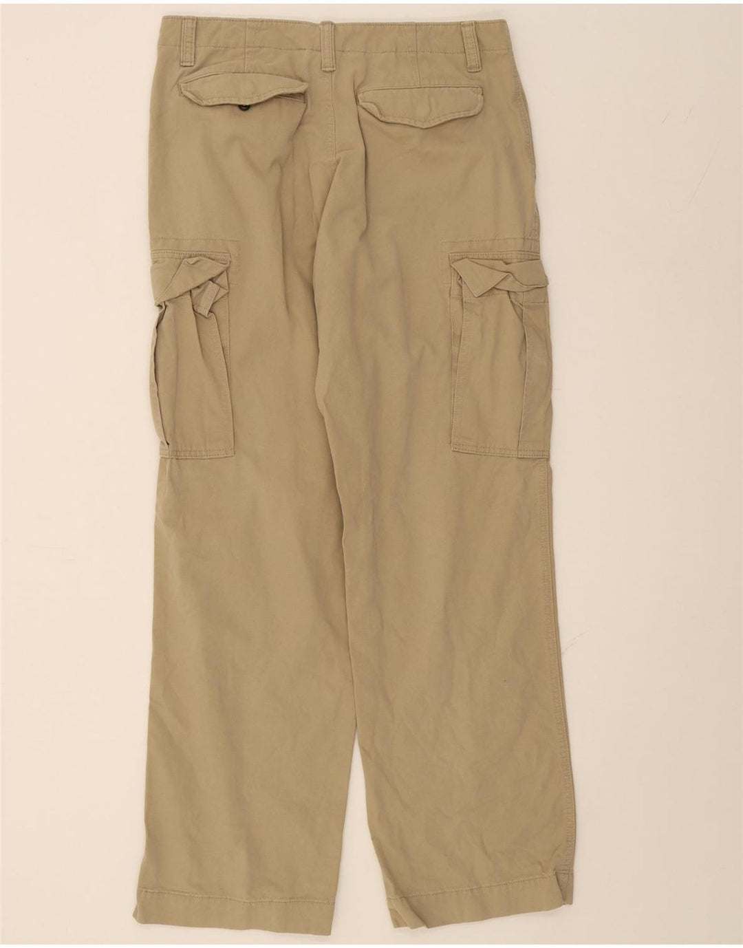 EDDIE BAUER Mens Straight Cargo Trousers W35 L34 Beige Cotton Vintage Eddie Bauer and Second-Hand Eddie Bauer from Messina Hembry 