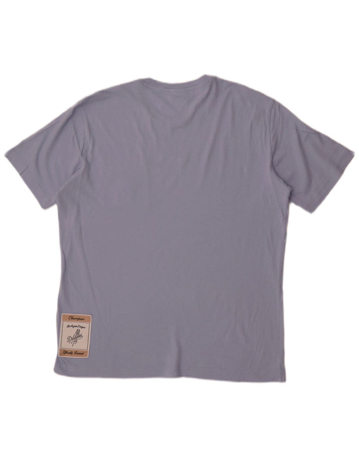 Camiseta masculina Champion Los Angeles Dodgers azul médio