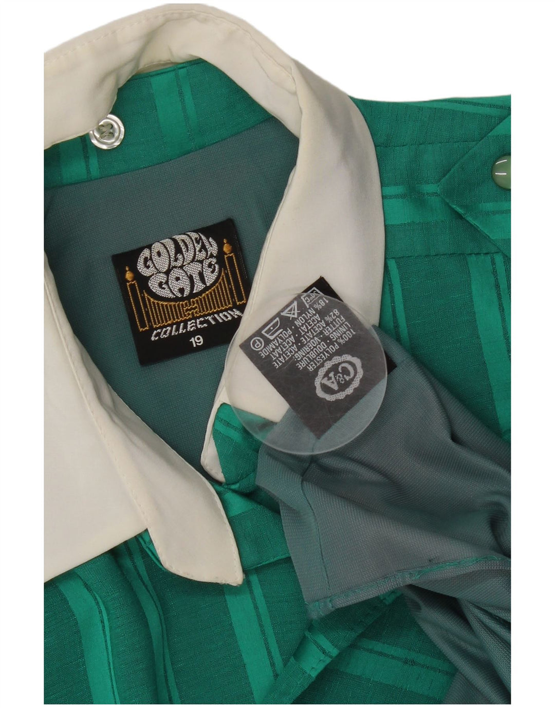 Vestido maxi feminino GOLDEN GATE manga 3/4 Reino Unido 10 listrado verde pequeno