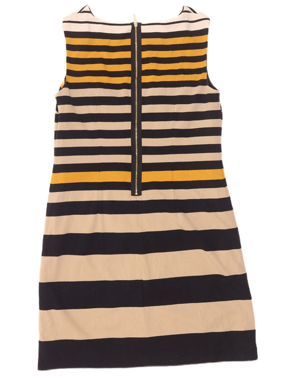 Vestido bainha feminino Marks & Spencer Reino Unido 14 médio listrado azul marinho