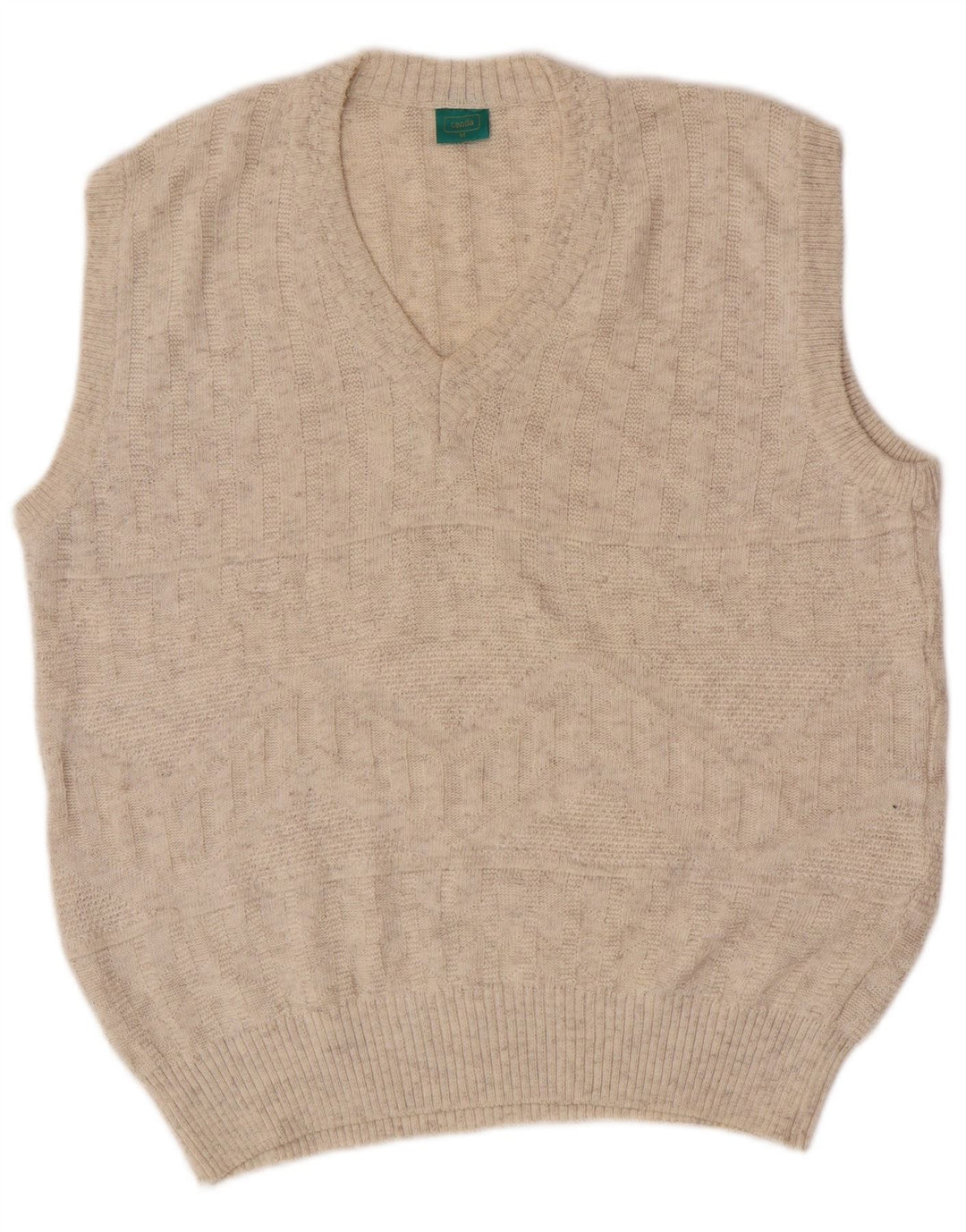 C&A Mens Canda Vest Regata Médio Algodão Bege