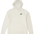 PUMA Womens Hoodie Jumper UK 16 Large Off White Cotton | Vintage Puma | Thrift | Second-Hand Puma | Used Clothing | Messina Hembry 
