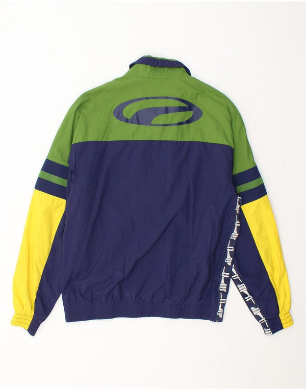 PUMA Mens Tracksuit Top Jacket XS Multicolor Colourblock Nylon