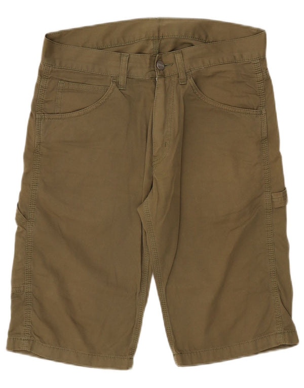 Carhartt Mens Cargo Bermuda Shorts W28 Pequeno Algodão Cáqui