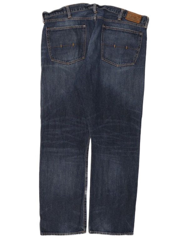 Polo Ralph Lauren Jeans reto masculino W42 L32 algodão azul