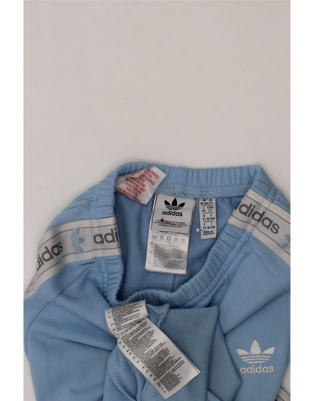 ADIDAS Baby Boys Graphic Full Tracksuit 18-24 Meses Azul Colorblock