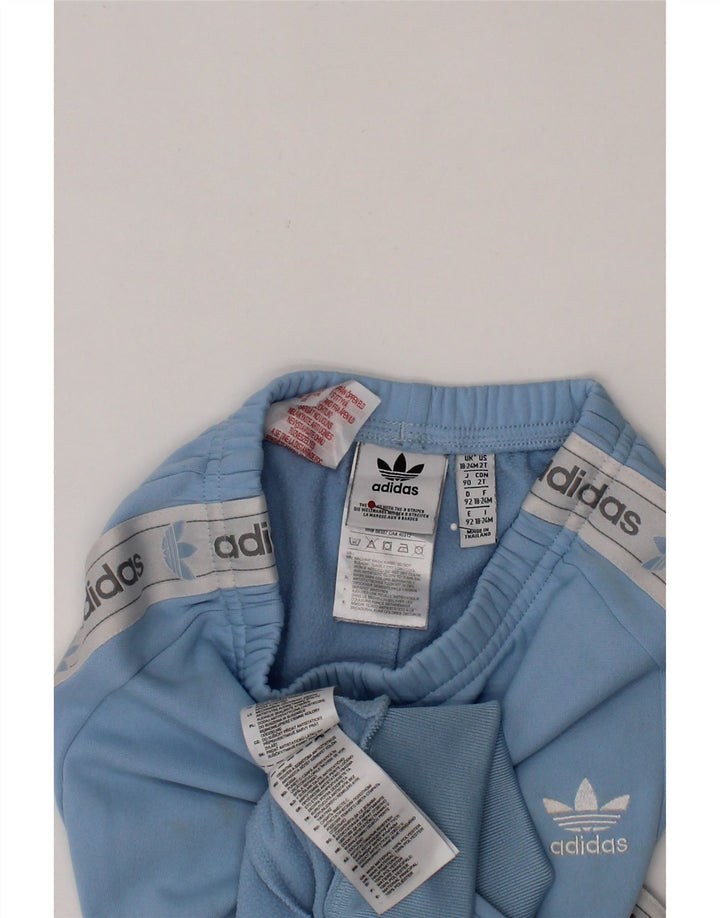 ADIDAS Baby Boys Graphic Full Tracksuit 18-24 Meses Azul Colorblock
