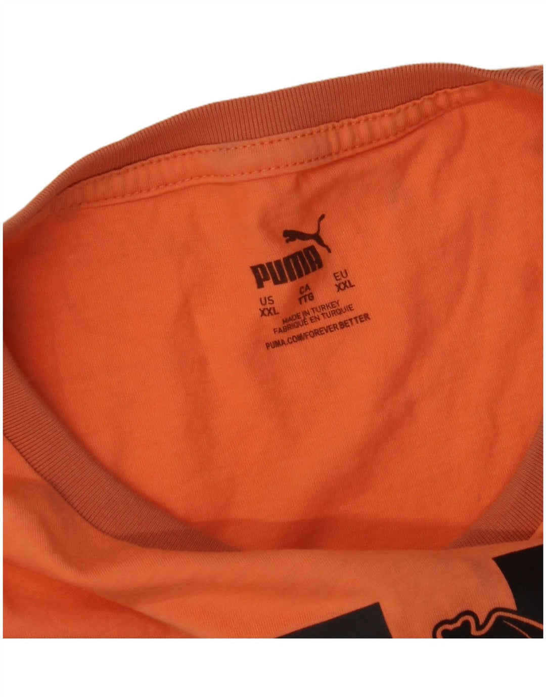 Camiseta Puma Masculina Valencia Graphic Top 2XL Laranja