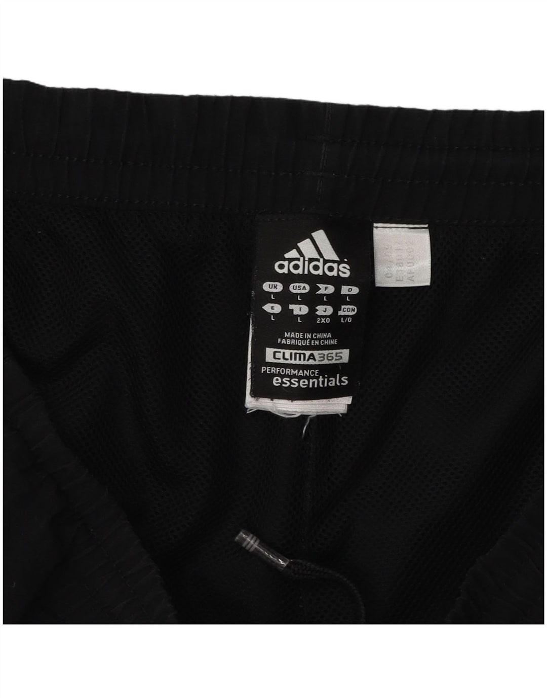 ADIDAS Mens Clima 365 Sport Shorts Grande Poliéster Preto