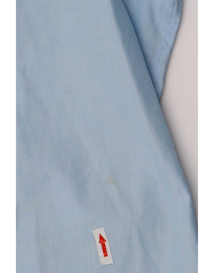 Camisa masculina French Connection tamanho 17 XL algodão azul
