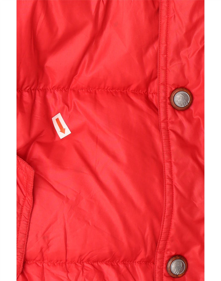 Jaqueta masculina acolchoada com capuz CIESSE PIUMINI IT 46 pequena poliamida vermelha