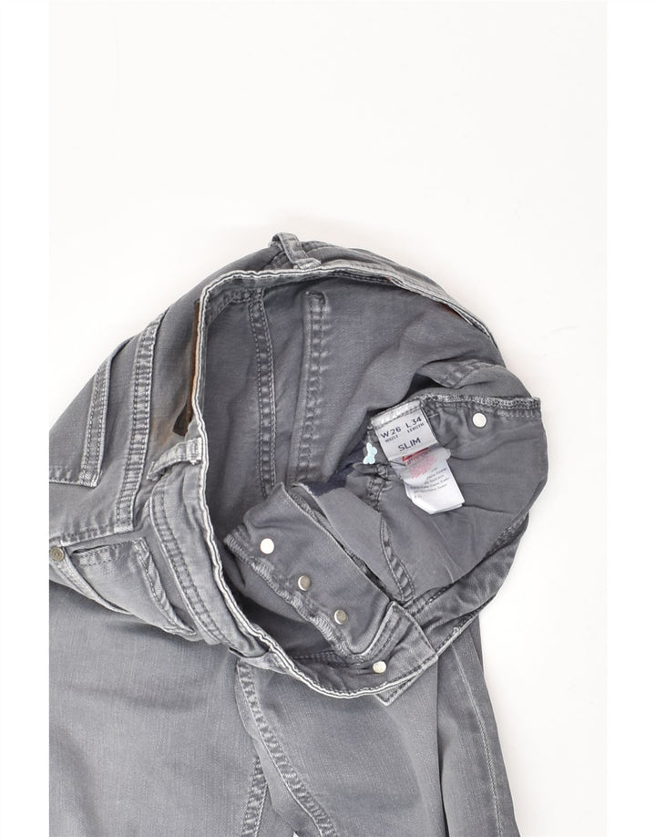 JULES Mens Slim Jeans W26 L34 Grey Cotton | Vintage Jules | Thrift | Second-Hand Jules | Used Clothing | Messina Hembry 