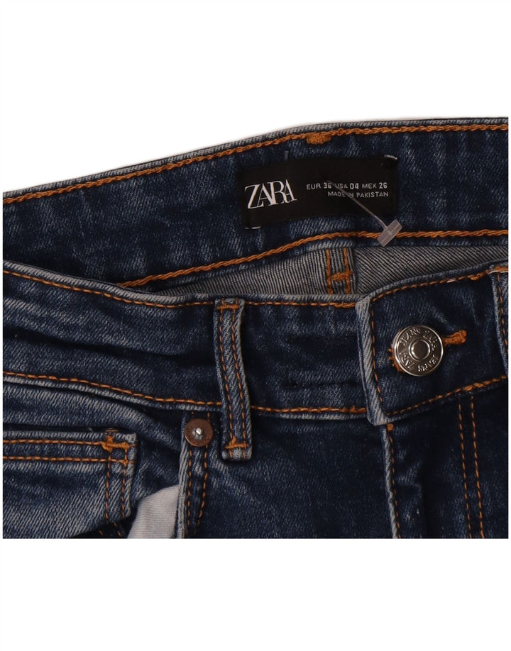 Calça jeans feminina Zara Bootcut EU 36 XS W26 L23 azul