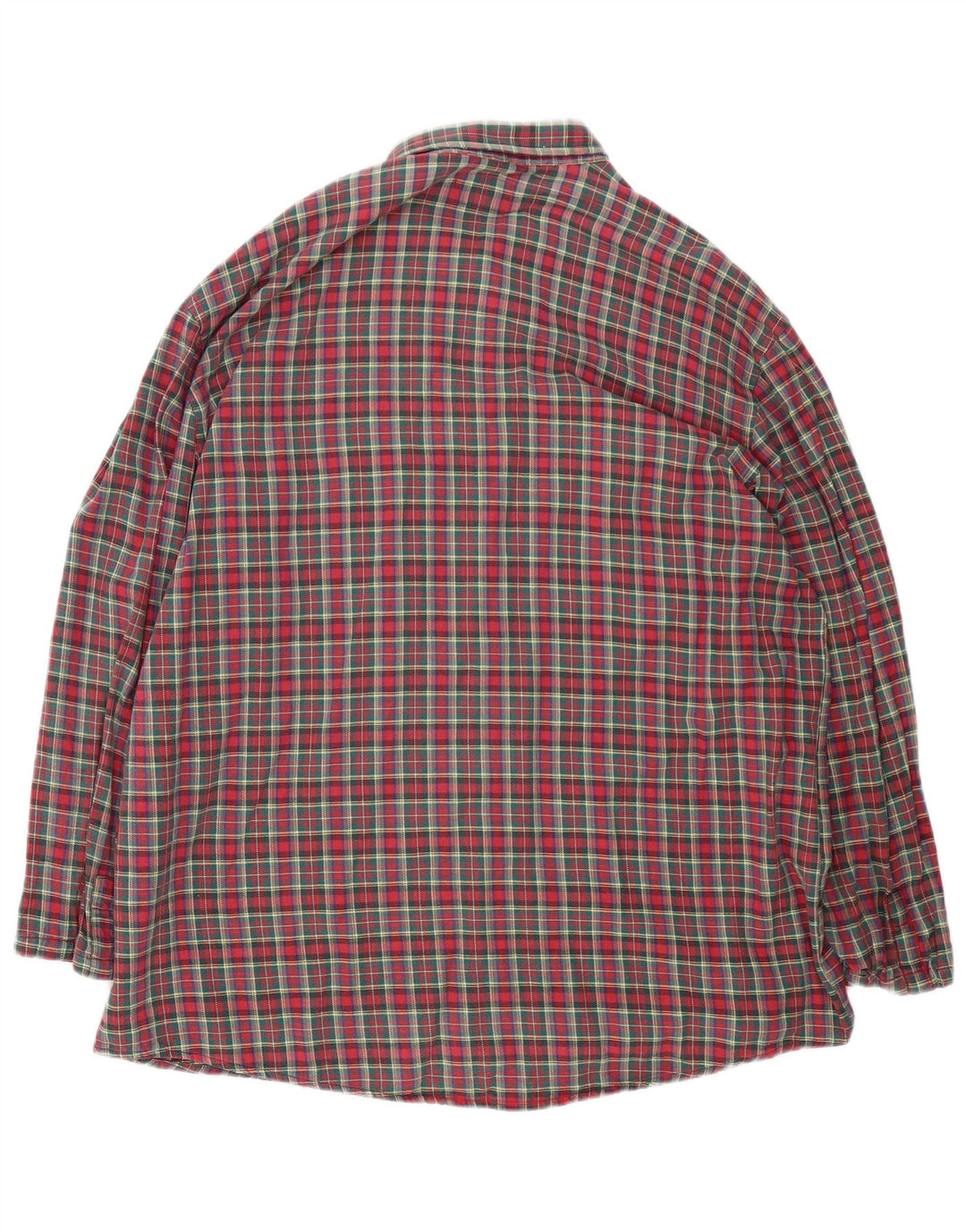 Camisa masculina vintage de flanela XL xadrez vermelho