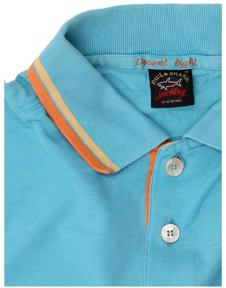 Camisa polo masculina Paul & Shark azul médio