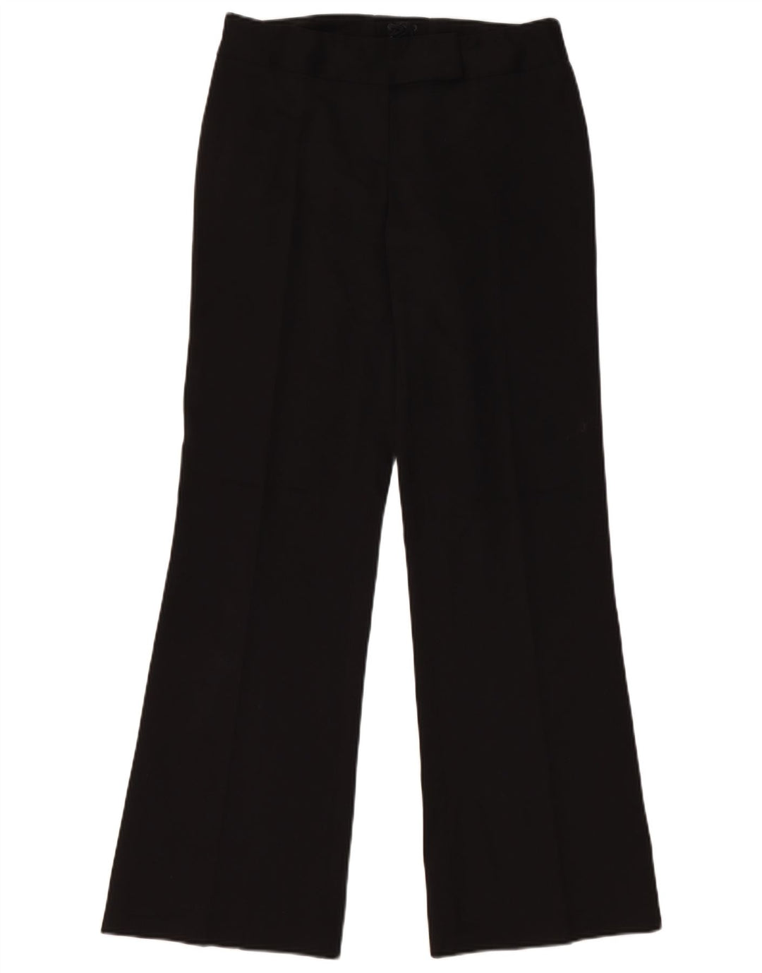 Calça feminina Oasis Bootcut Suit UK 10 pequena W28 L31 poliéster preto