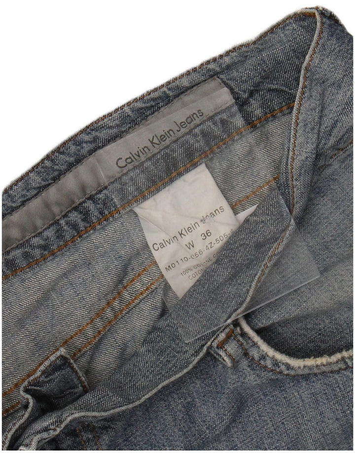Shorts jeans masculino Calvin Klein W36 grande algodão azul