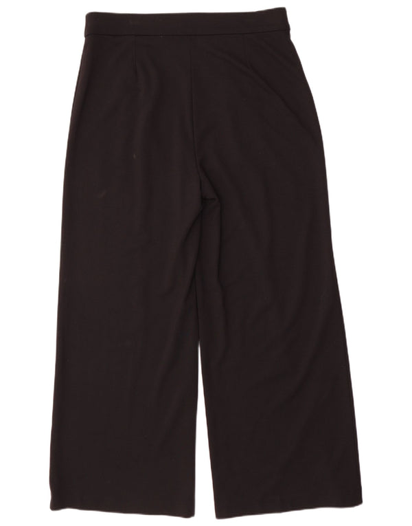 Calça casual feminina de perna larga Marks & Spencer Reino Unido 16 grande W34 L29 preta